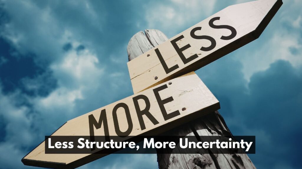 Less Structure, More Uncertainty