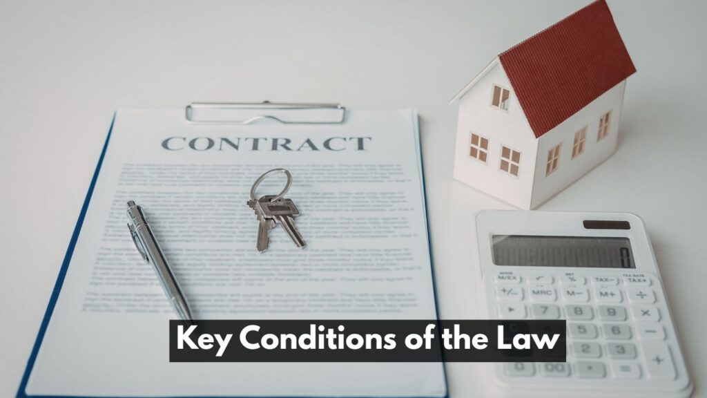 Key Conditions of the Law