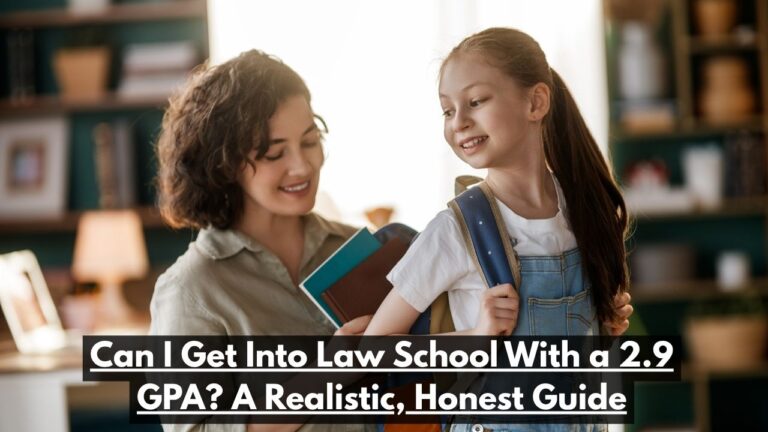 Can I Get Into Law School With a 2.9 GPA? A Realistic, Honest Guide