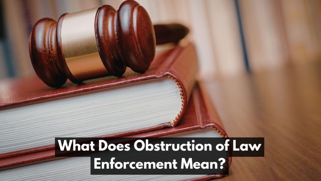 What Does Obstruction of Law Enforcement Mean?