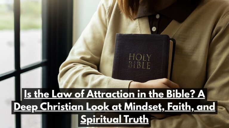 Is the Law of Attraction in the Bible? A Deep Christian Look at Mindset, Faith, and Spiritual Truth