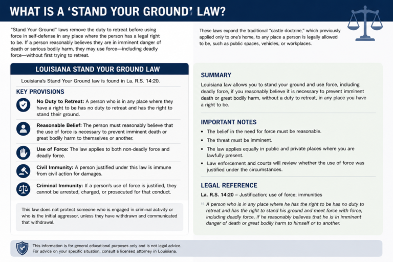 Louisiana Stand Your Ground law